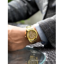 FNGEEN S666 Top Brand Luxury Gold Men No Mechanical Watch Waterproof Dragon Face Full Solid Couple Watches 2020 NEW